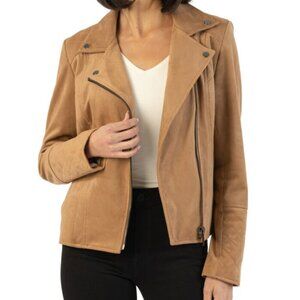 Marlowe Faux Suede Moto Jacket - KUT from the Kloth - sz Large